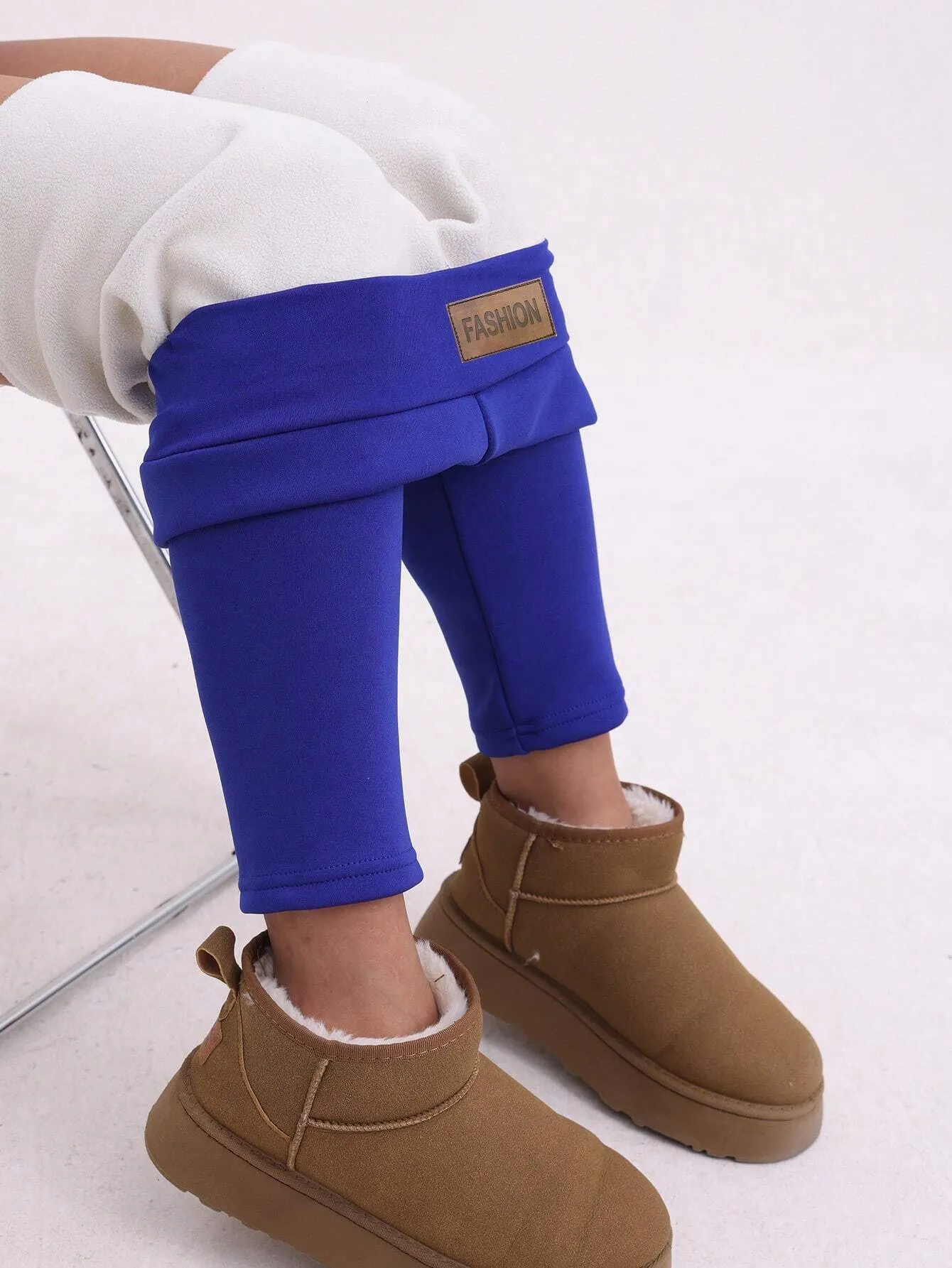 1 Piece Of Women's Autumn And Winter Plus Fleece Thick And Thickened Yoga Pants, Elastic High Waisted Leggings For External Wear, And Warm Outdoor Sports Pants For Home And Hiking