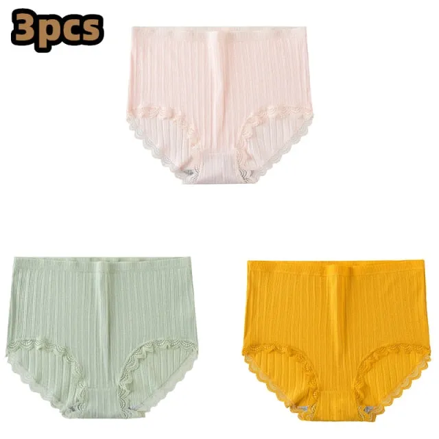 2XL 3 Pack Assorted Color  Textured Stripe Cotton Underwear