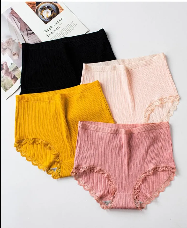 2XL 3 Pack Assorted Color  Textured Stripe Cotton Underwear