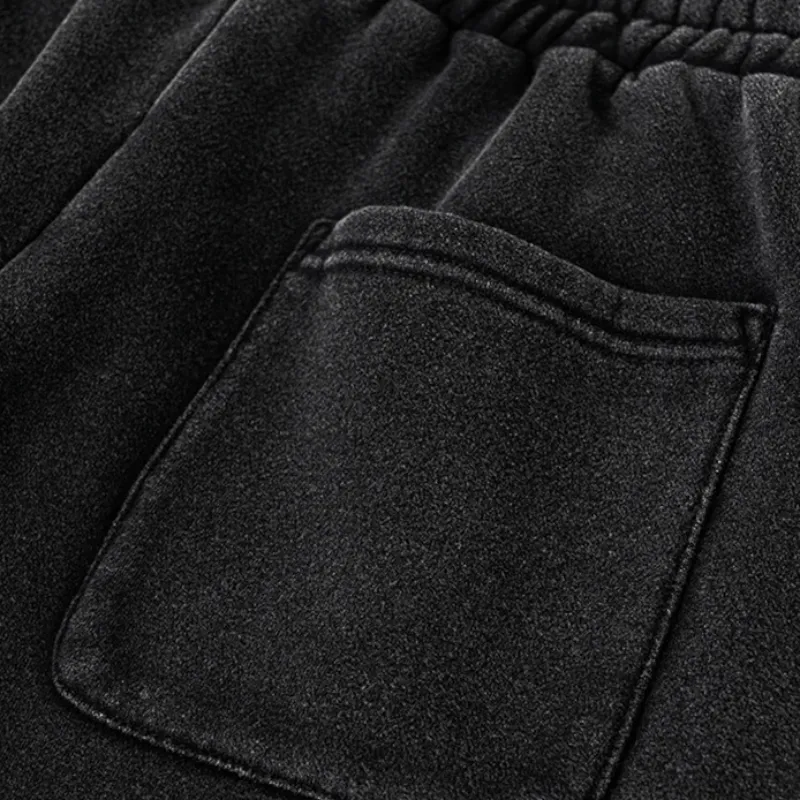 Baggy fleece sweat pant with graphic stripe