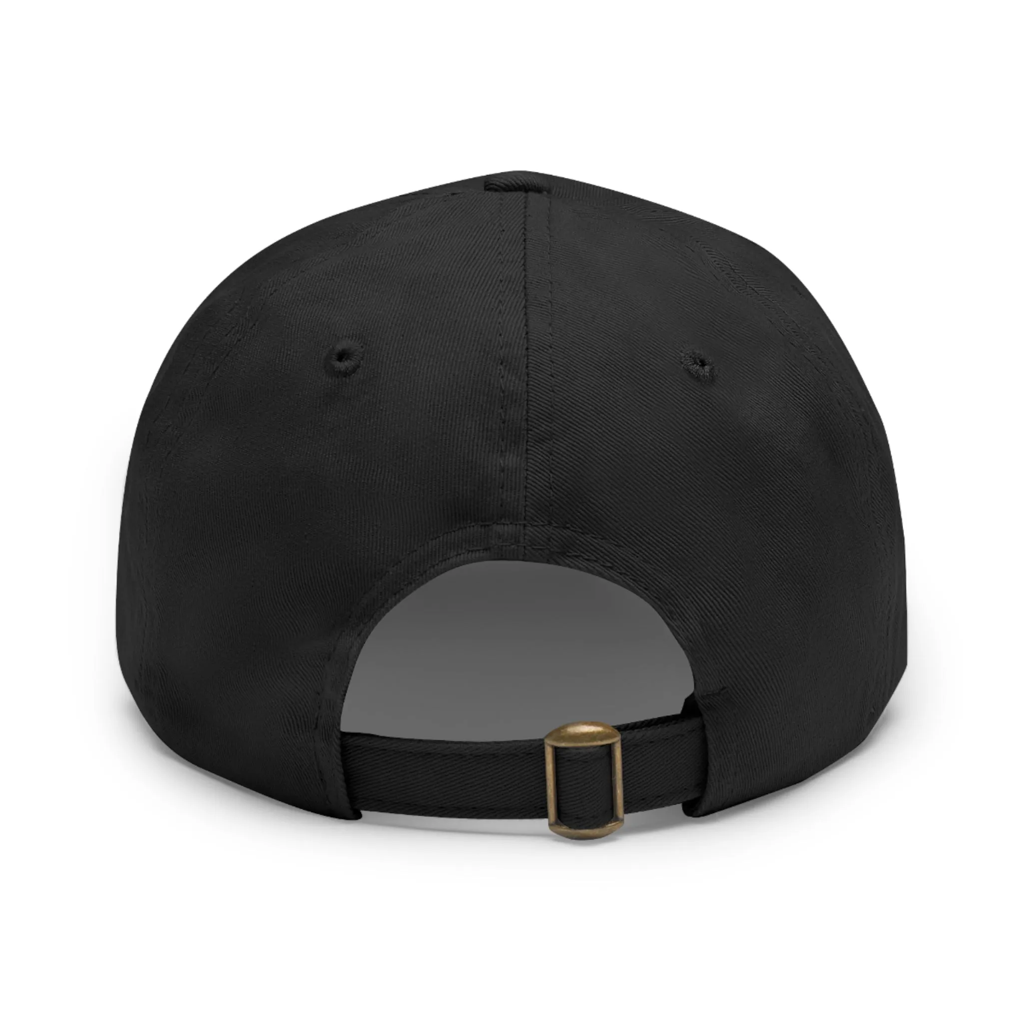 Baseball Hat with Leather Patch and custom portrait