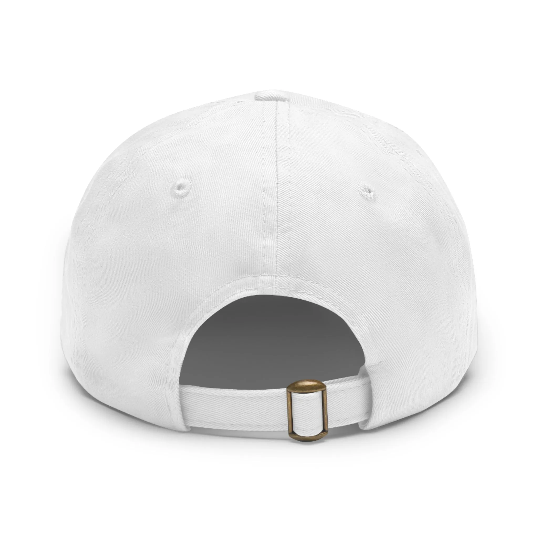 Baseball Hat with Leather Patch and custom portrait