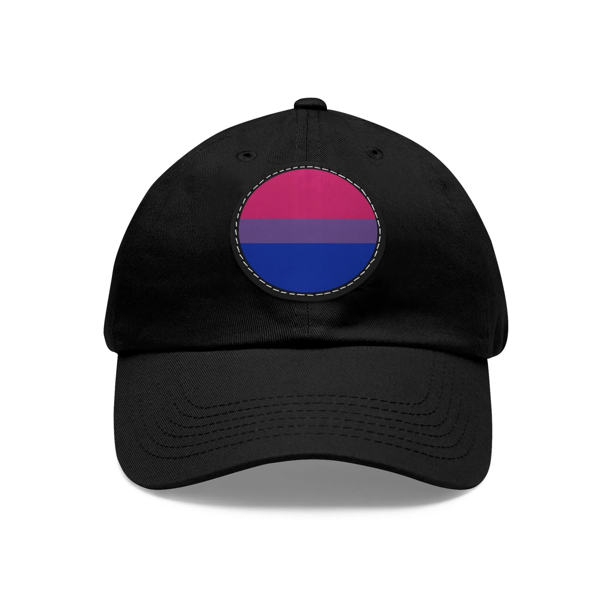 Bisexual Bi Pride Hat with Round Patch