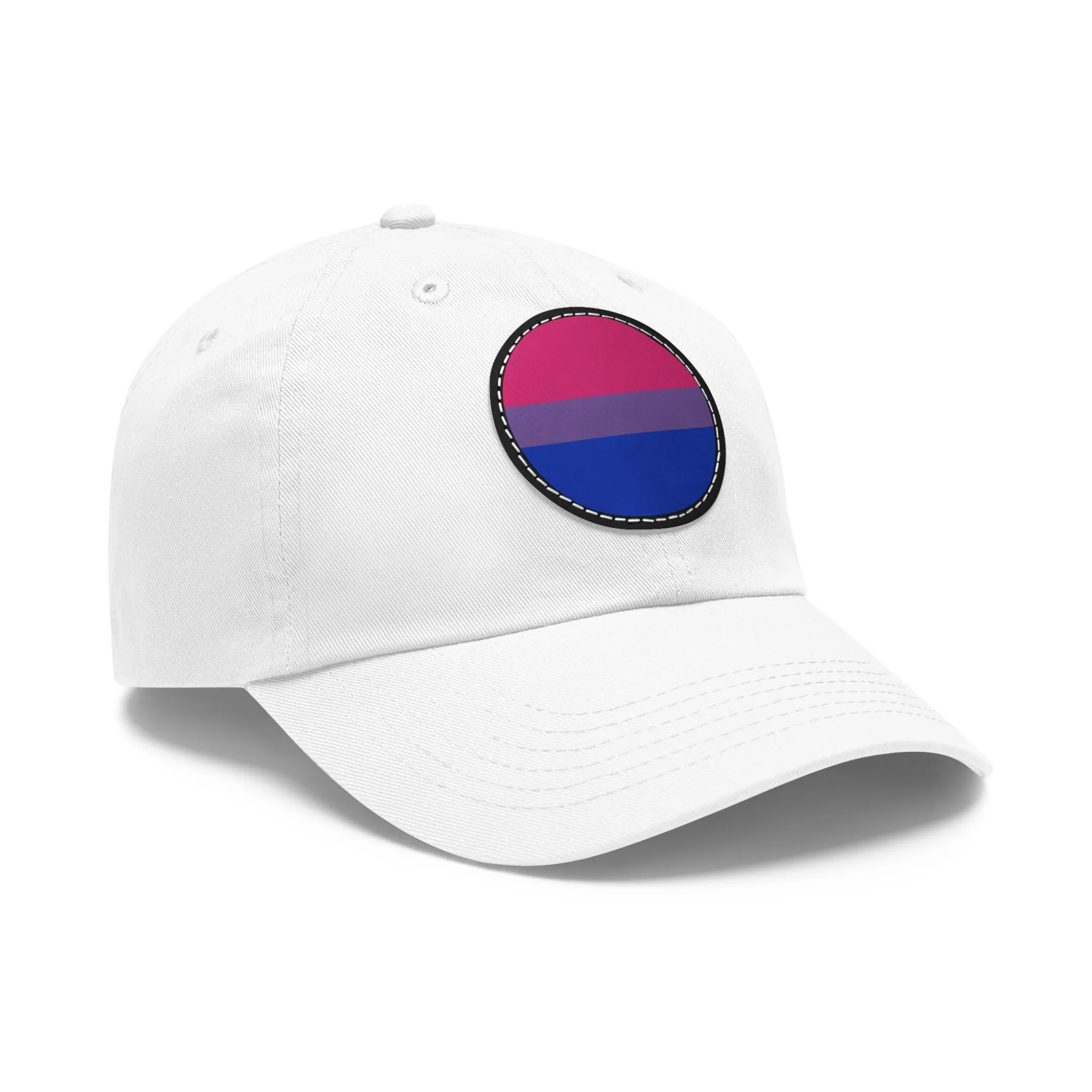 Bisexual Bi Pride Hat with Round Patch