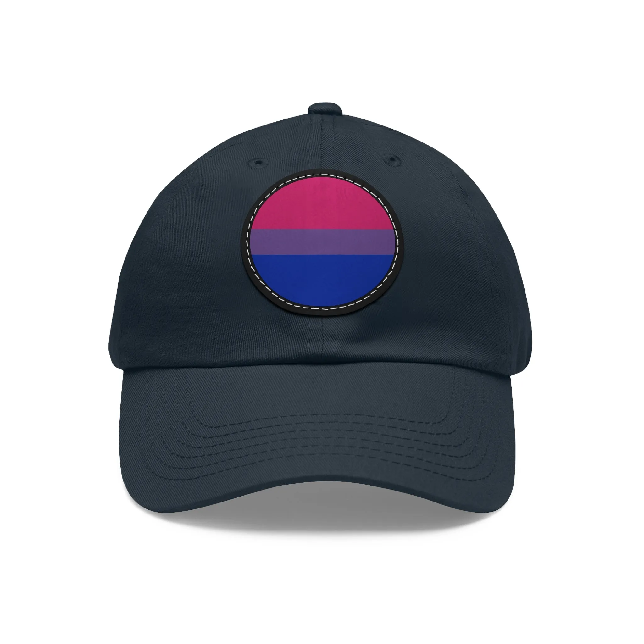 Bisexual Bi Pride Hat with Round Patch
