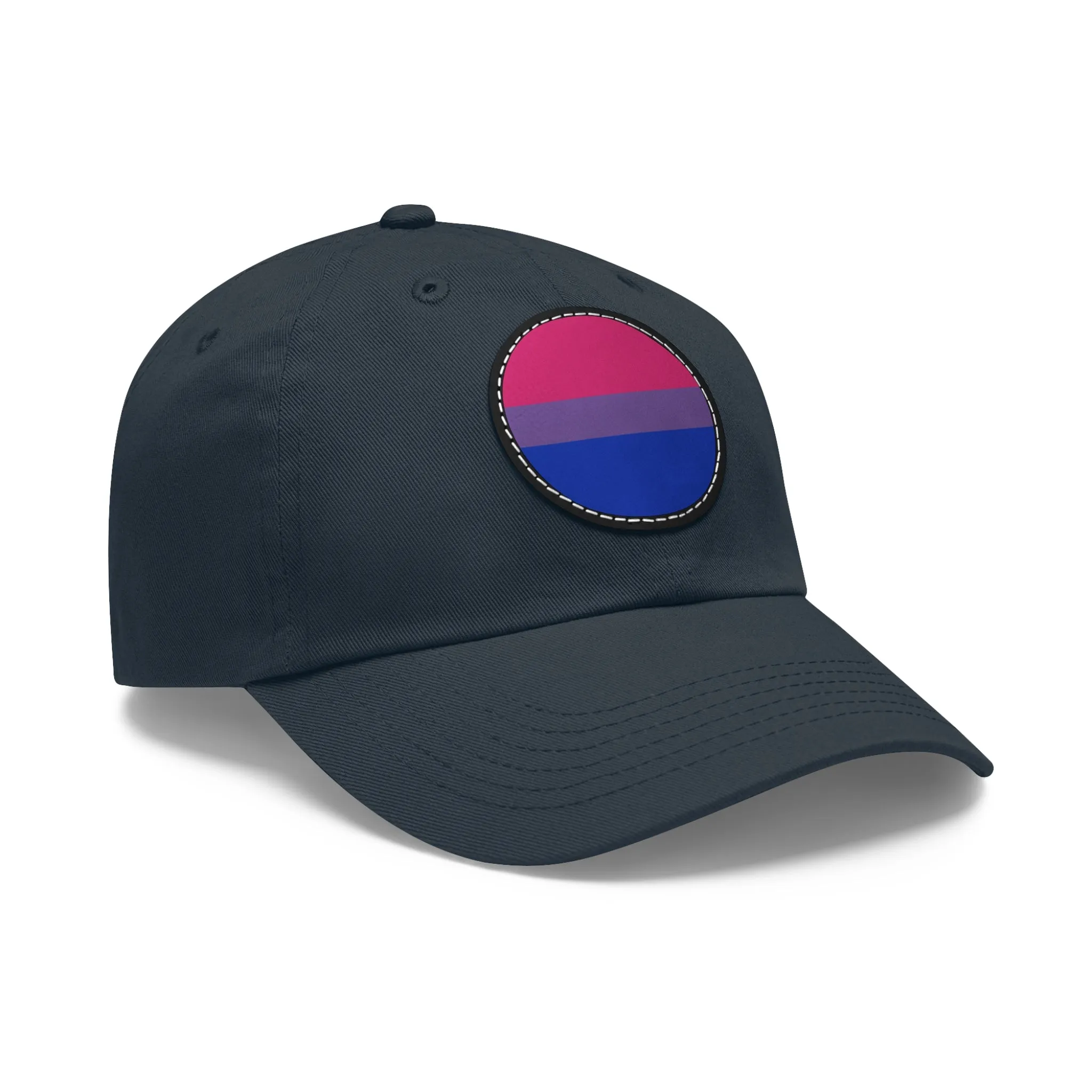 Bisexual Bi Pride Hat with Round Patch