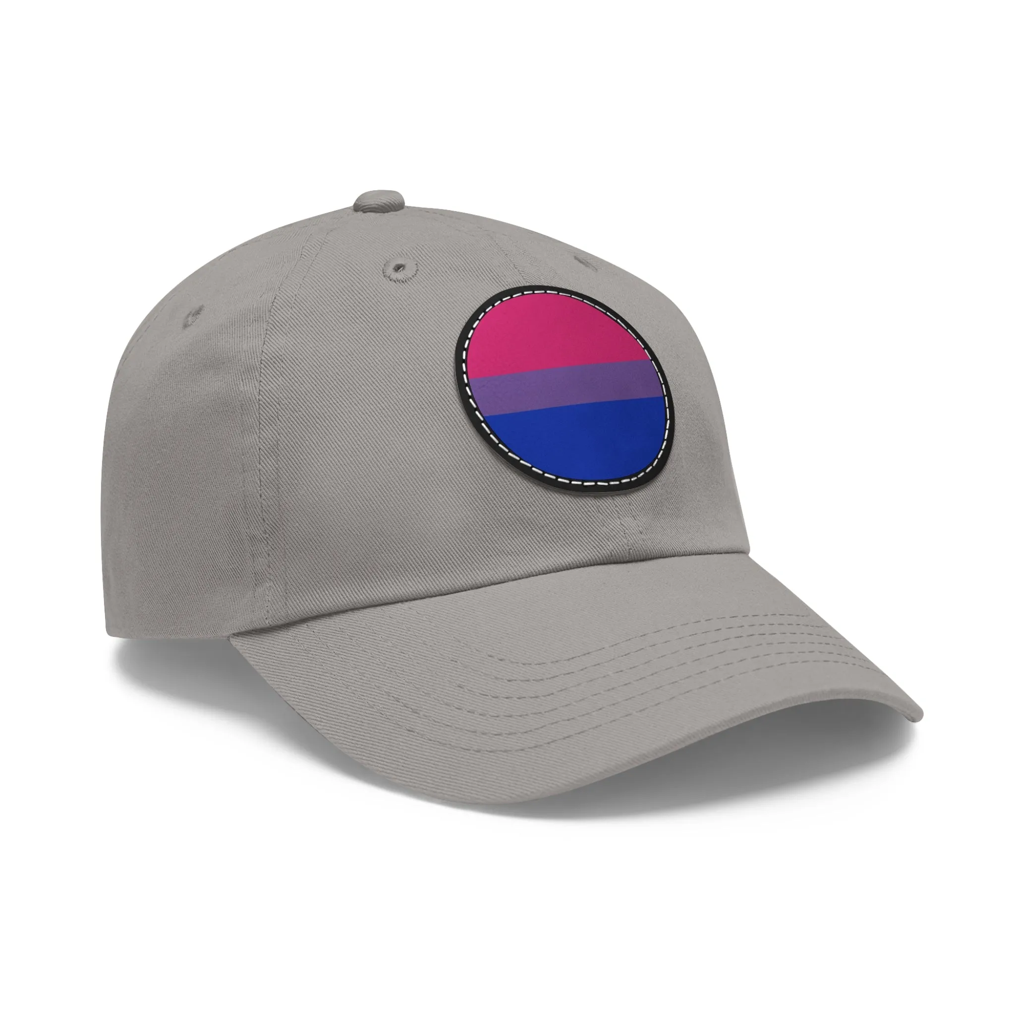 Bisexual Bi Pride Hat with Round Patch