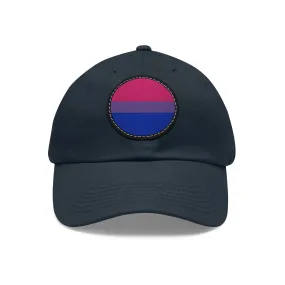 Bisexual Bi Pride Hat with Round Patch