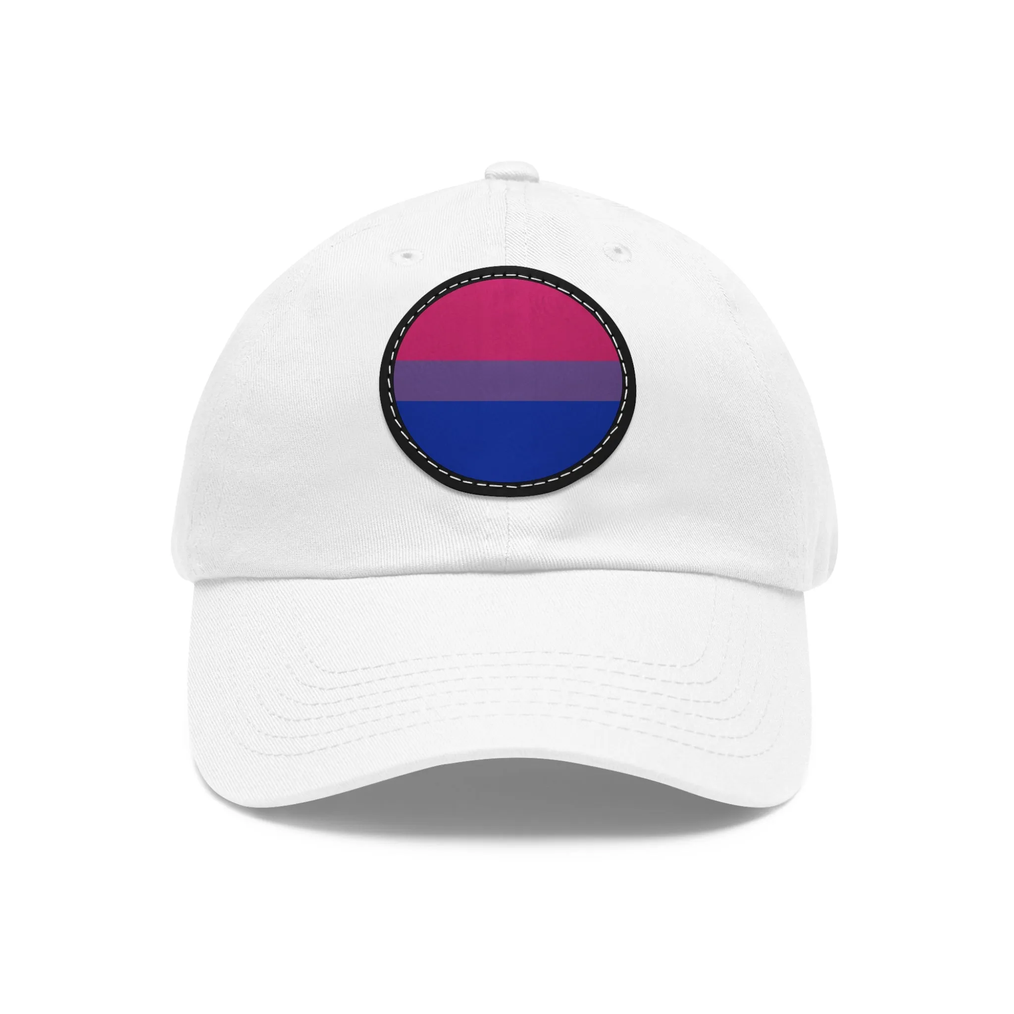 Bisexual Bi Pride Hat with Round Patch