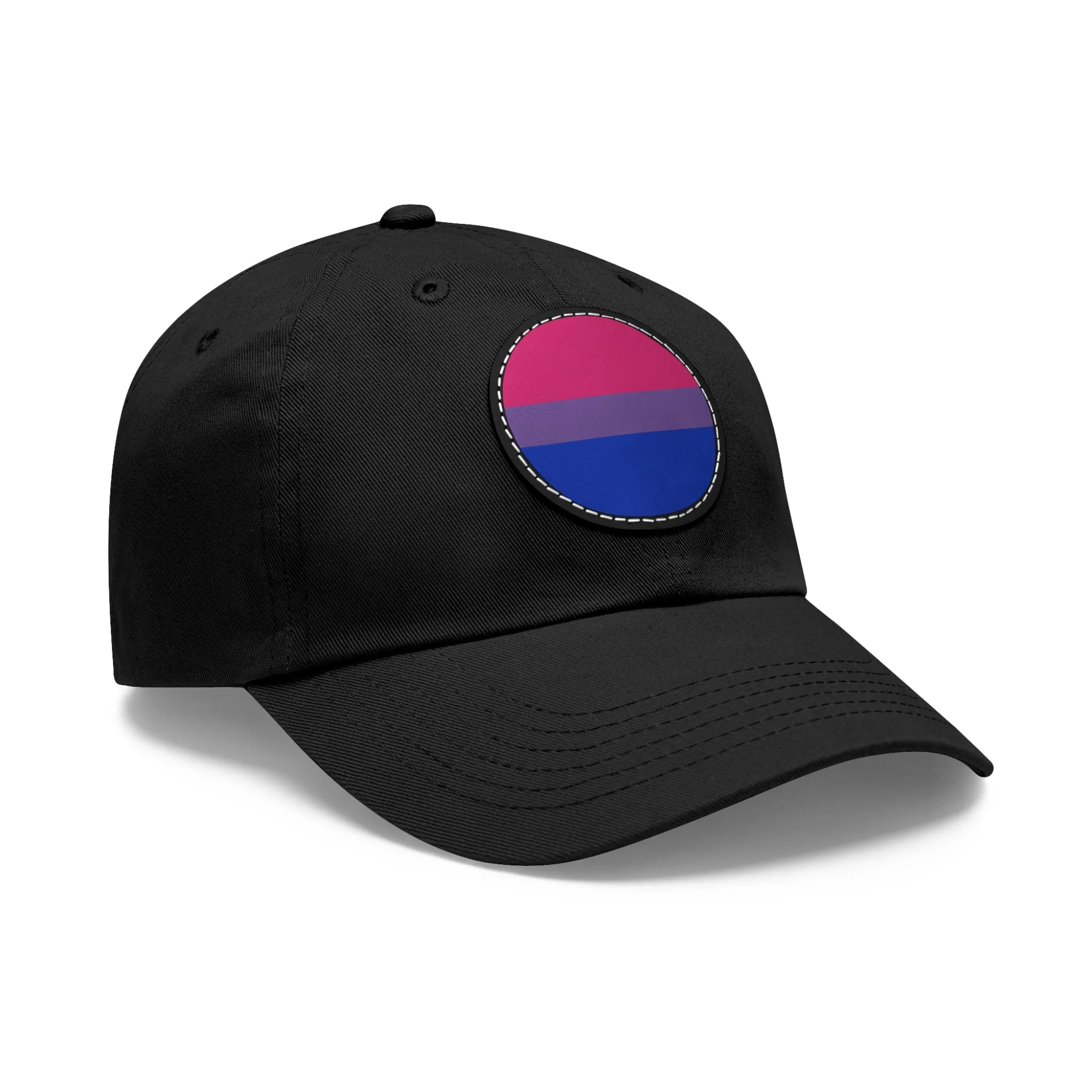 Bisexual Bi Pride Hat with Round Patch