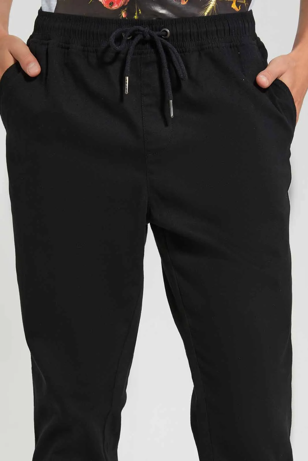 Black Chino Jogger
