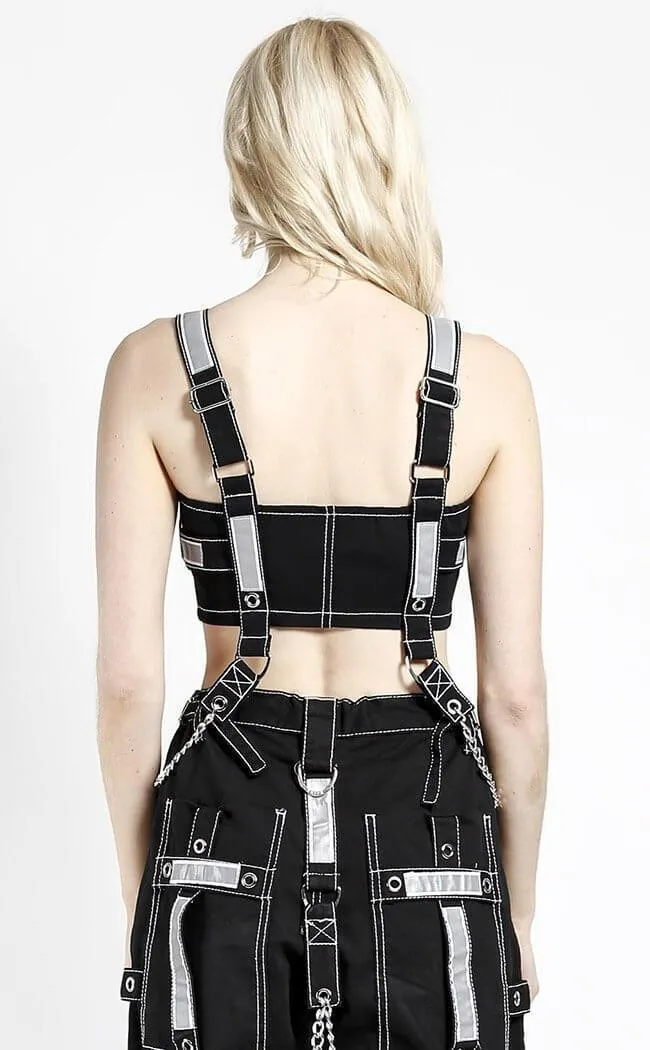 Black Reflective Chain Crop