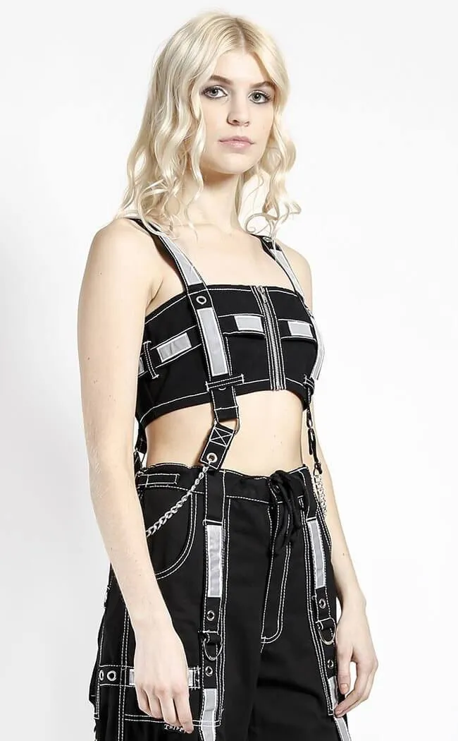 Black Reflective Chain Crop