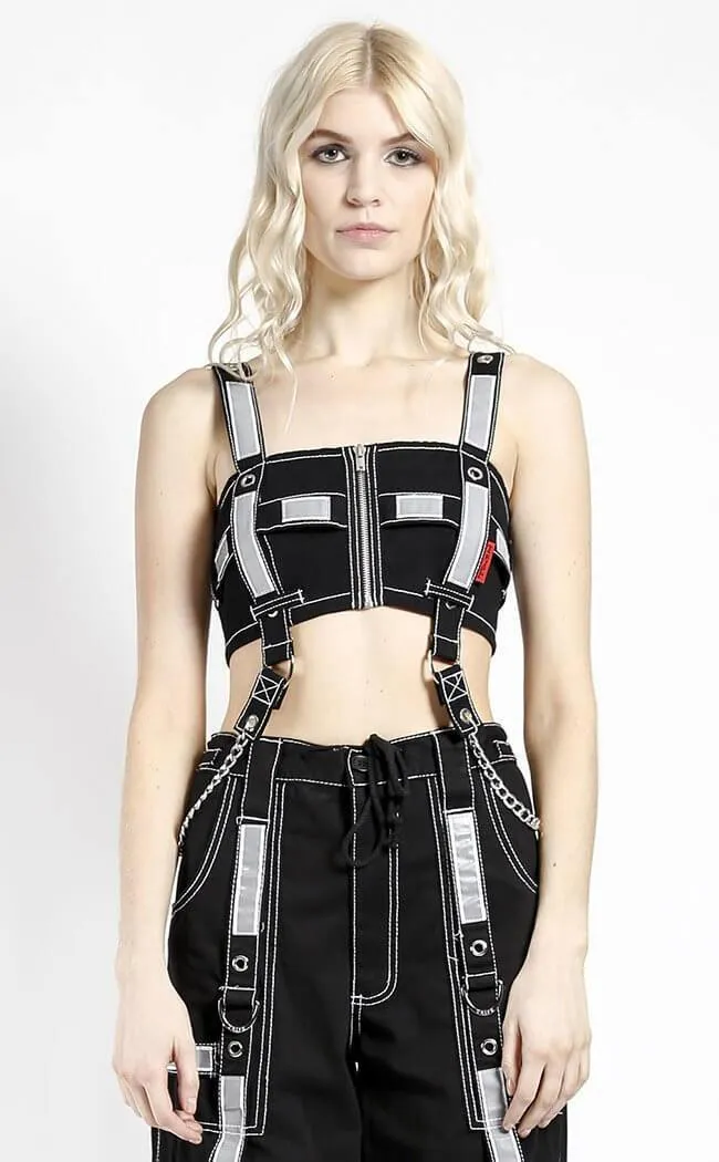 Black Reflective Chain Crop