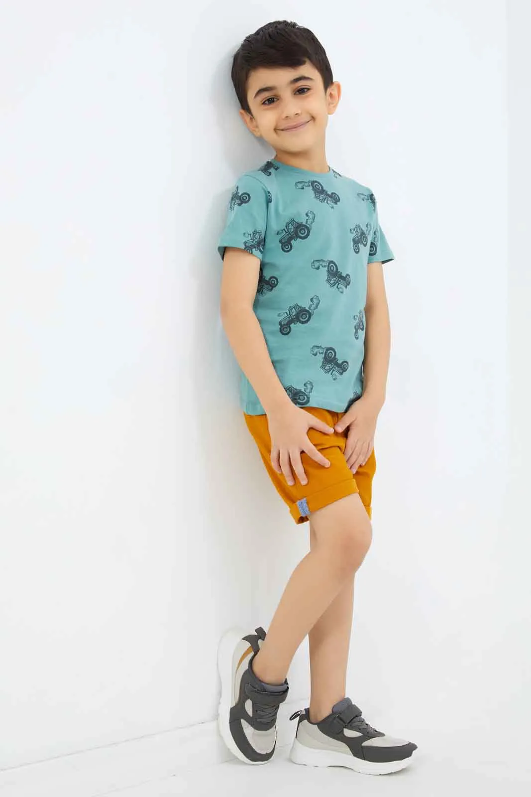 Boy Mustard Chino Short