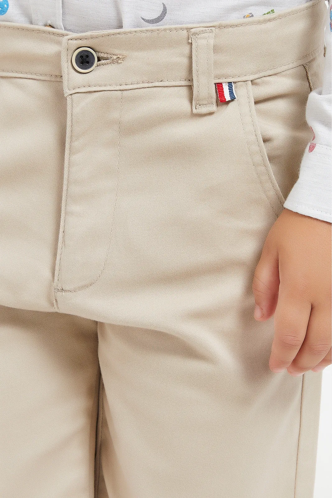 Boys Beige Chino Short