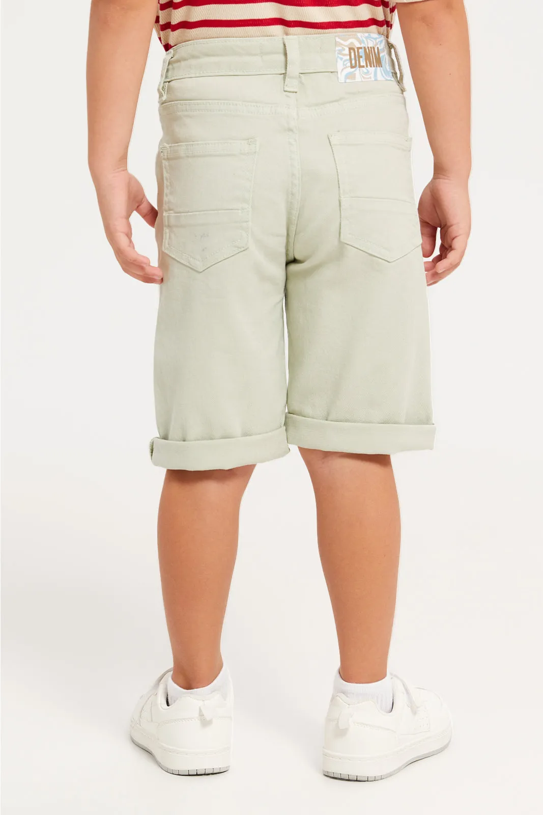Boys Mint 5 Pockets Shorts