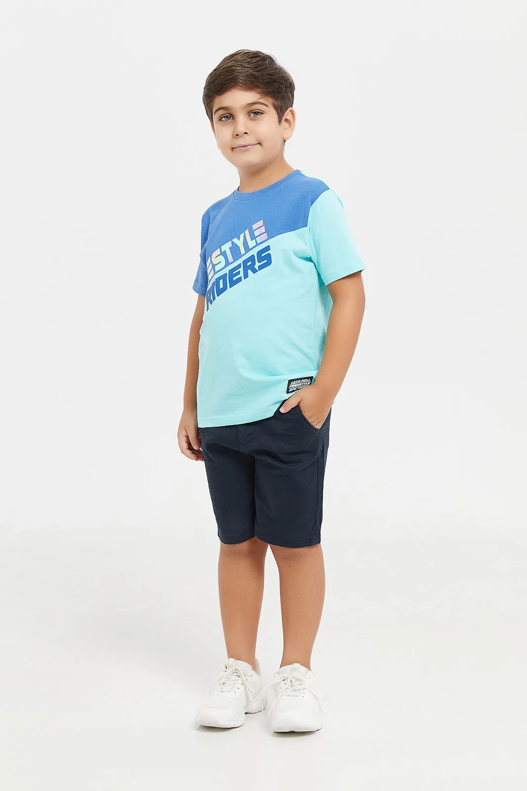 Boys Navy Chino Short