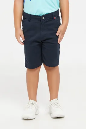 Boys Navy Chino Short