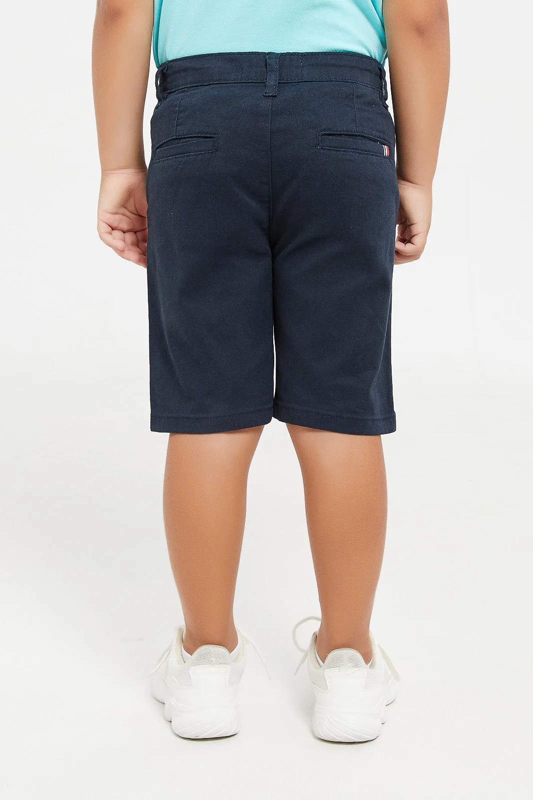 Boys Navy Chino Short