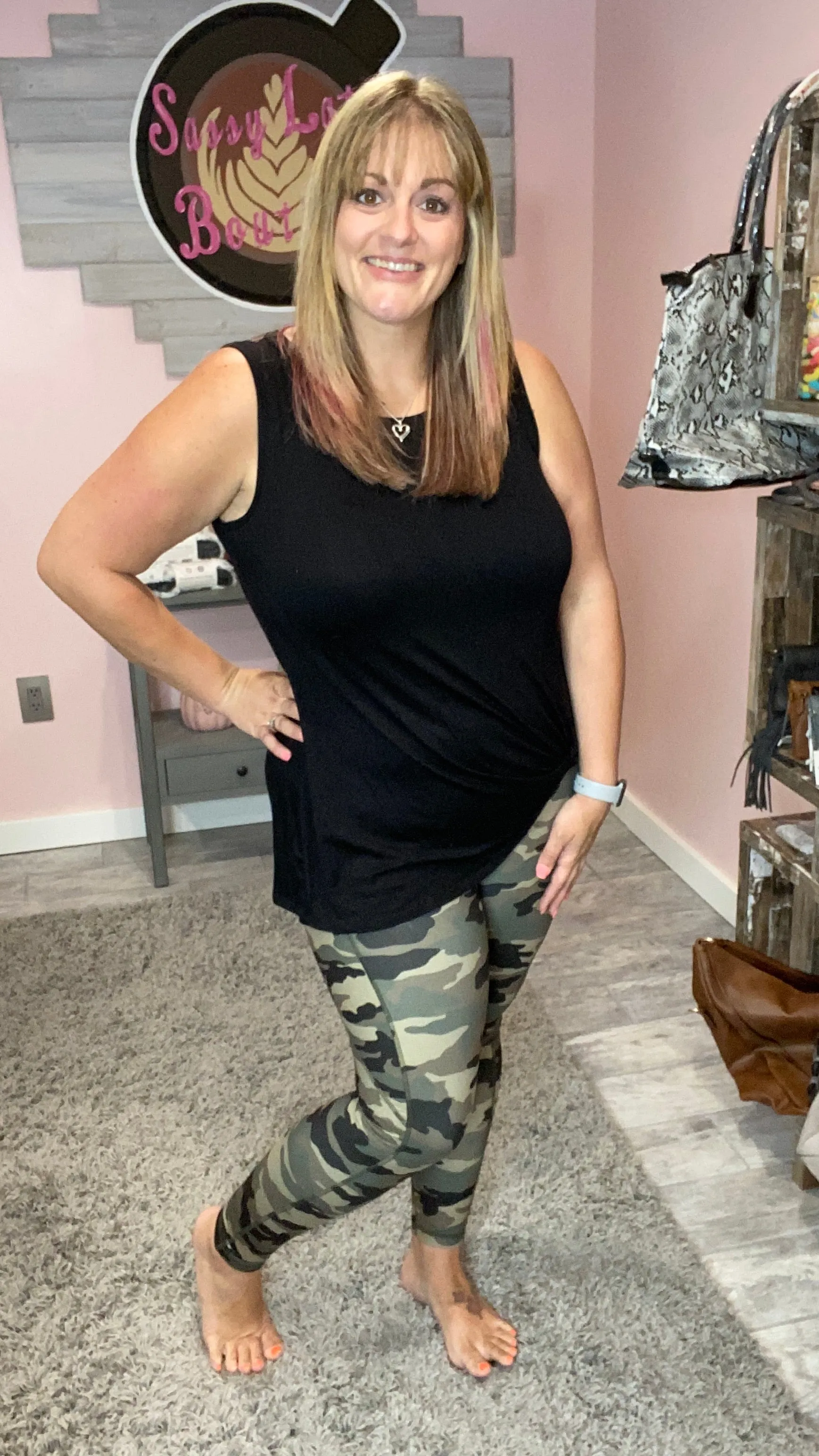 Camo Leggings with Pockets