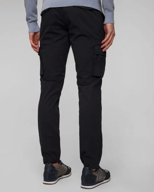 Cargo trousers in stretch gabardine