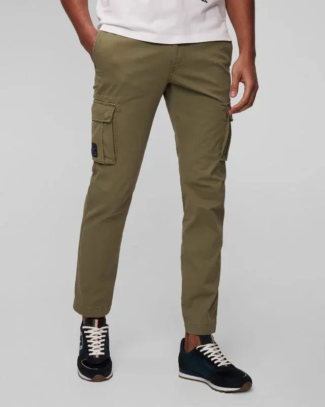 Cargo trousers in stretch gabardine
