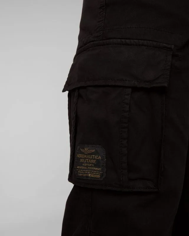 Cargo trousers in stretch gabardine