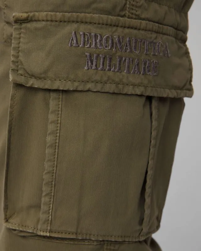 Cargo trousers in stretch gabardine