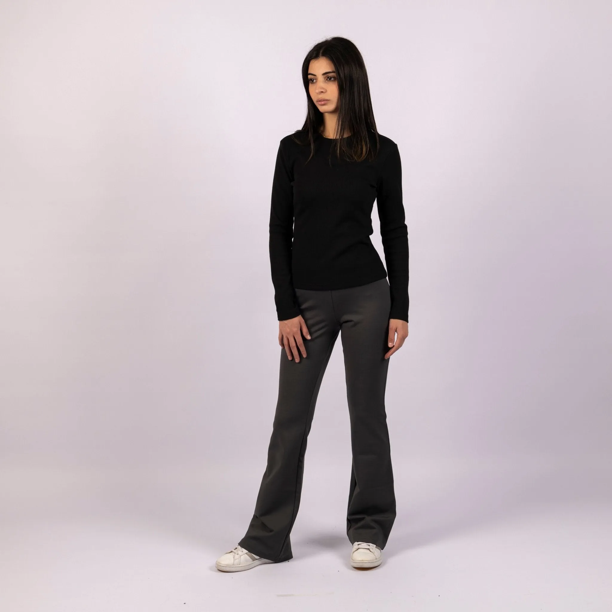 Charcoal Heather | Women Flare Leggings
