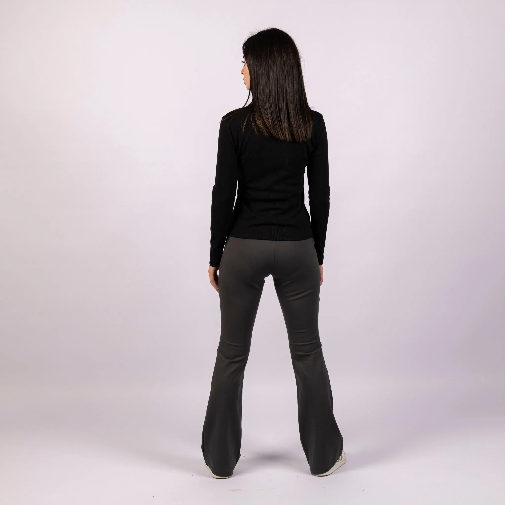 Charcoal Heather | Women Flare Leggings