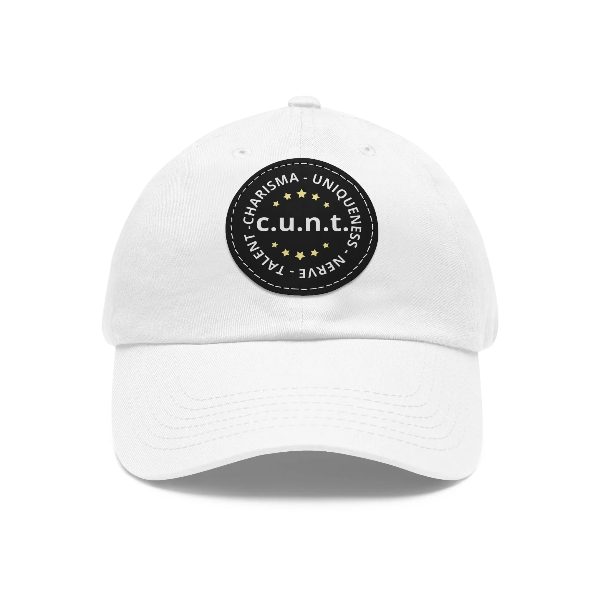 Charisma Uniqueness Nerve and Talent Hat with Round Patch