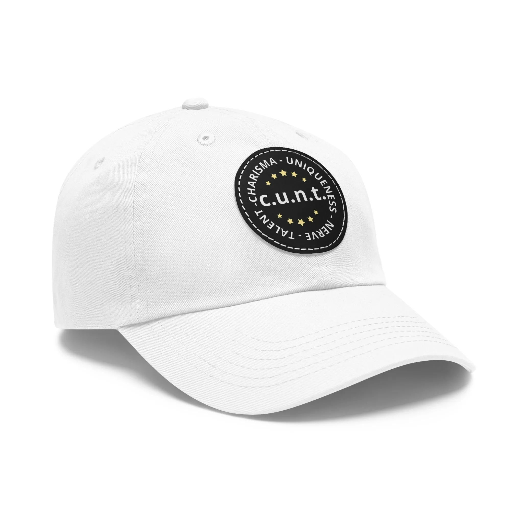 Charisma Uniqueness Nerve and Talent Hat with Round Patch