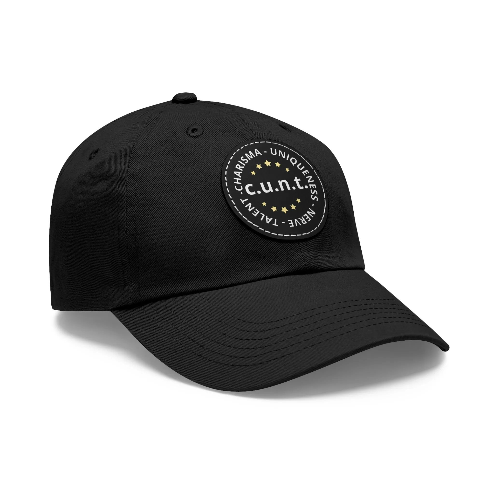 Charisma Uniqueness Nerve and Talent Hat with Round Patch