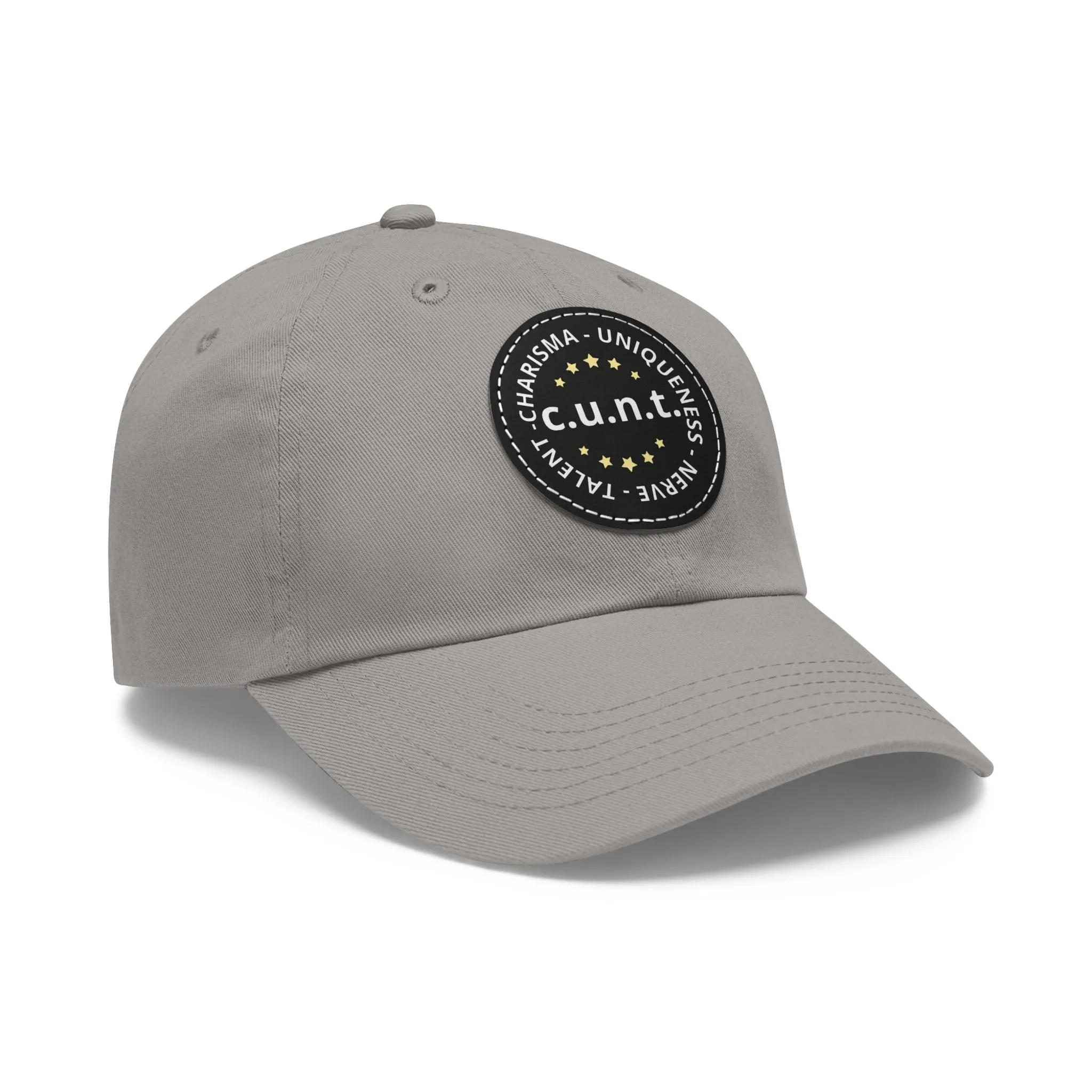 Charisma Uniqueness Nerve and Talent Hat with Round Patch