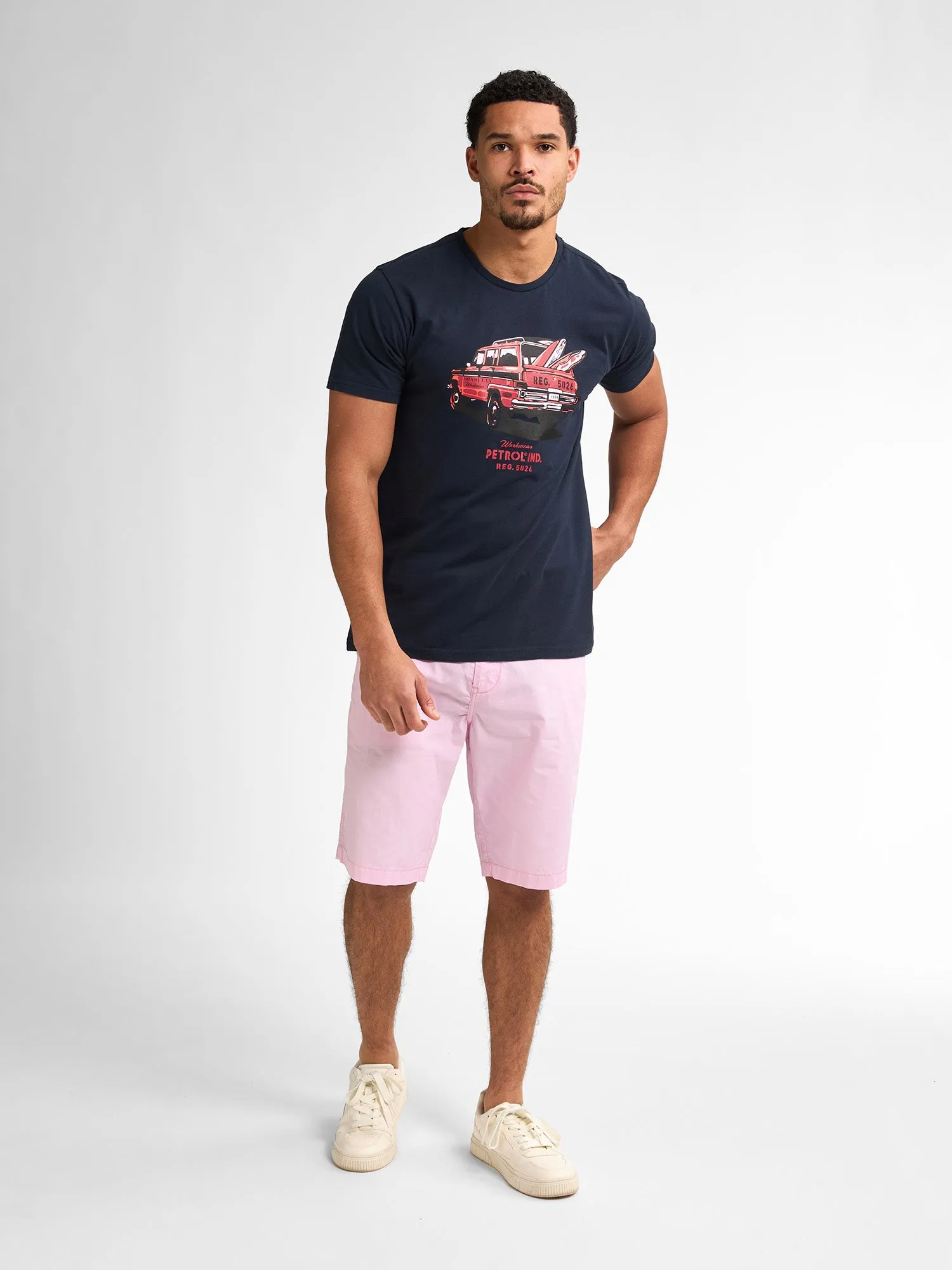 Chino Shorts with Belt Tropico