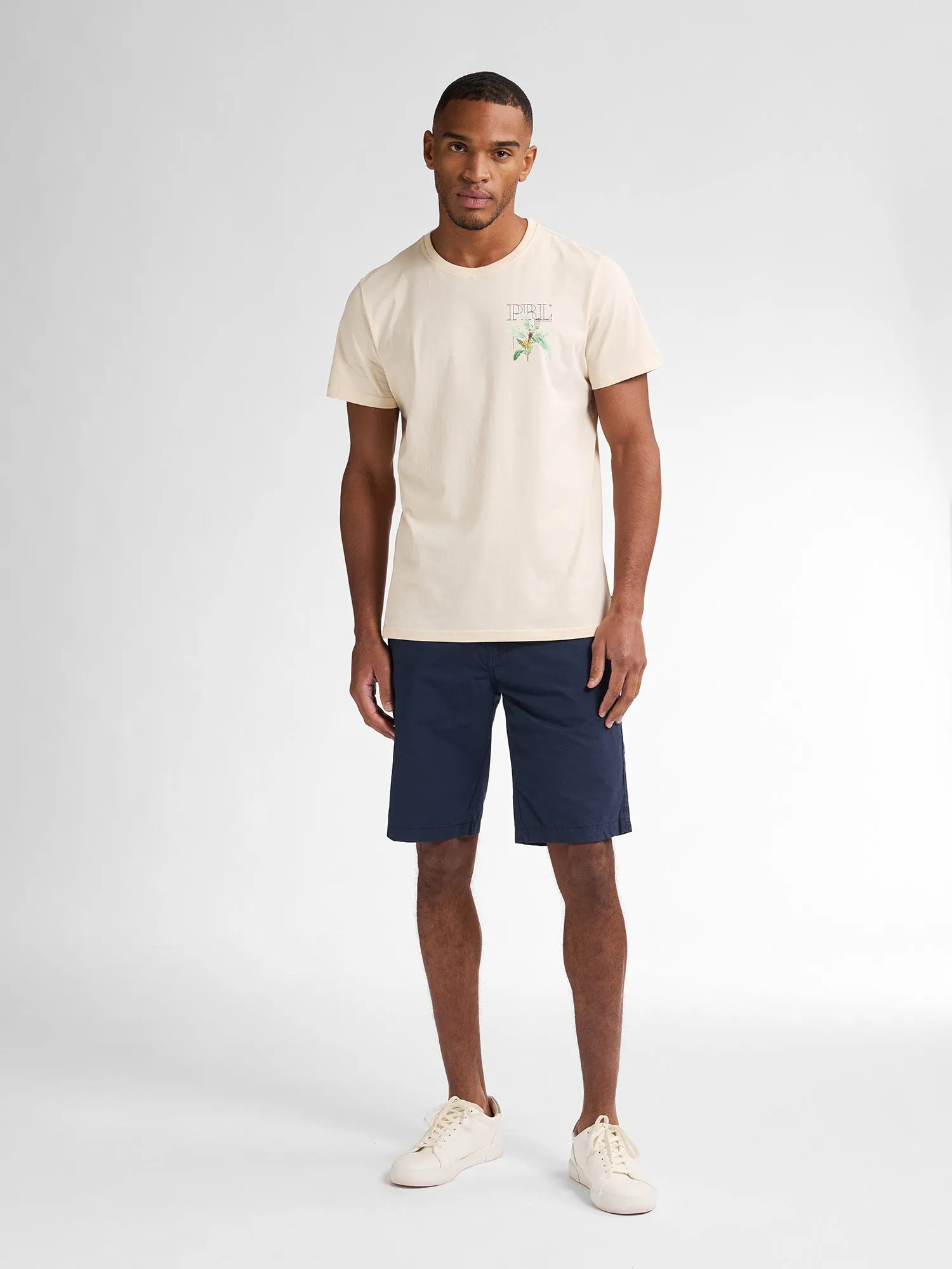 Chino Shorts with Belt Tropico