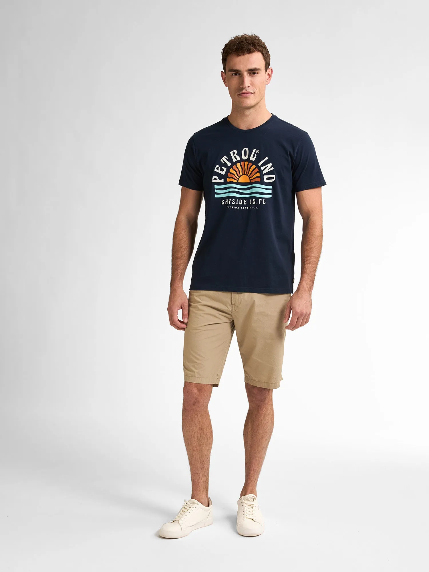 Chino Shorts with Belt Tropico