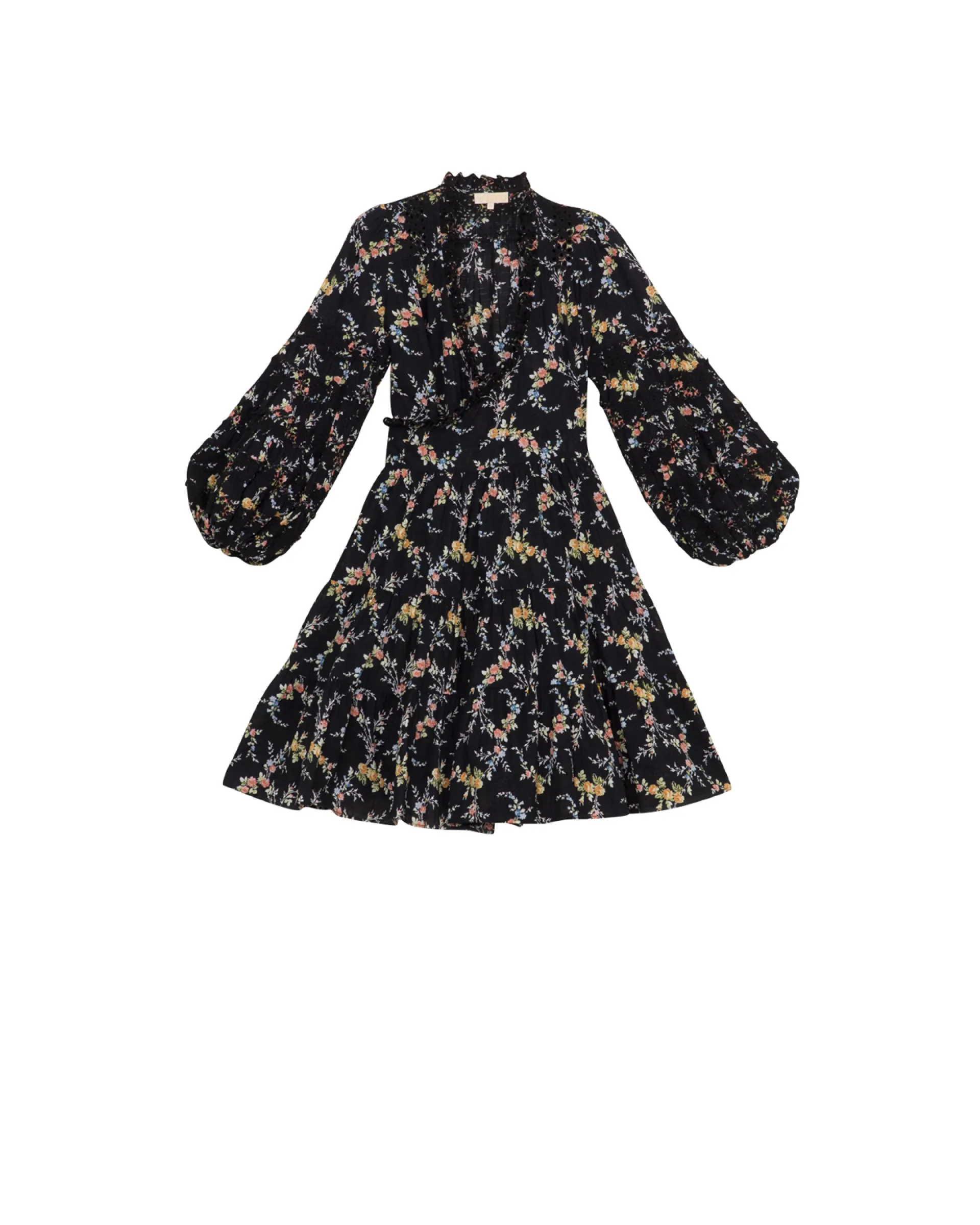 Cotton Slub Wrap Dress - Midnight Field