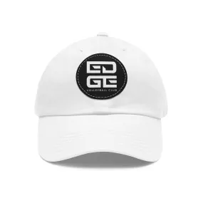 Dad Hat with Leather Patch (Round)