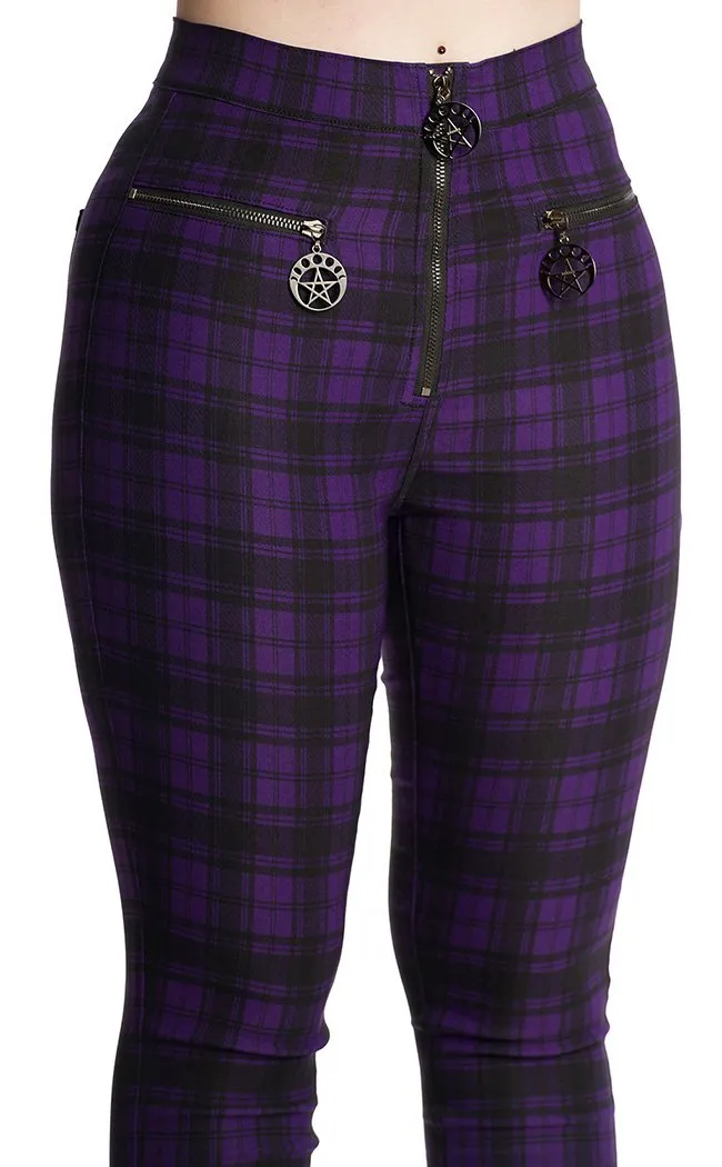 Damien Tartan Jeans | Purple