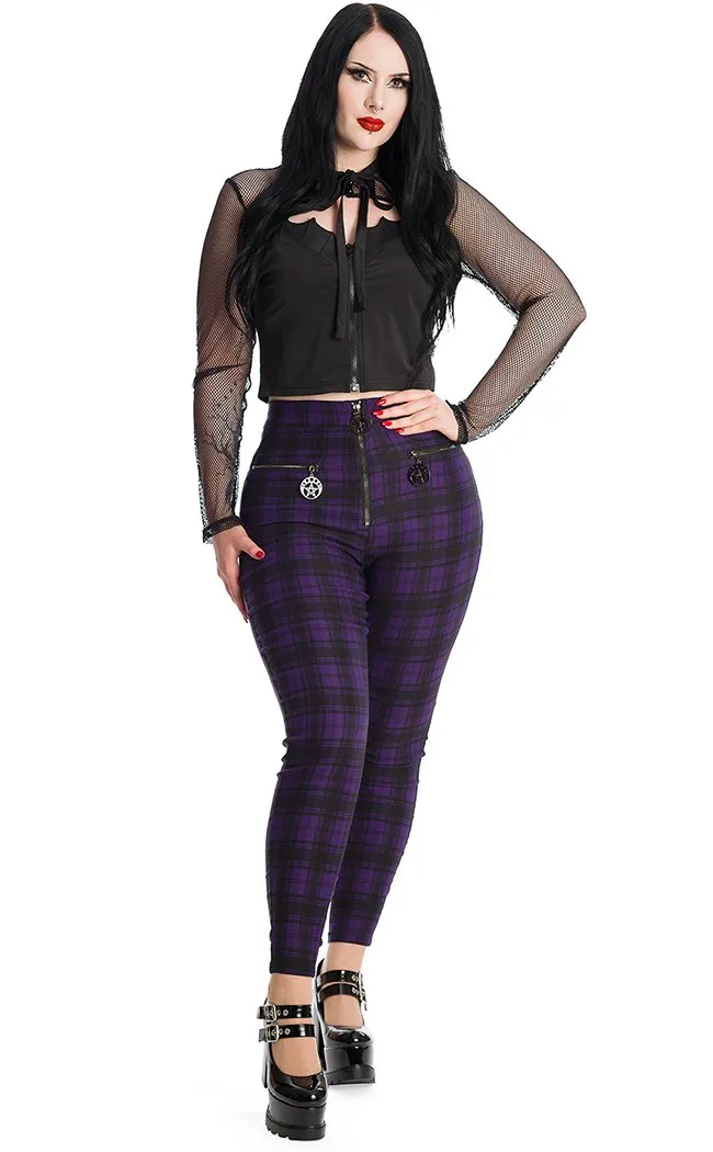 Damien Tartan Jeans | Purple