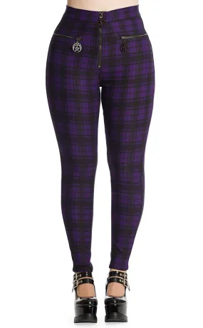 Damien Tartan Jeans | Purple