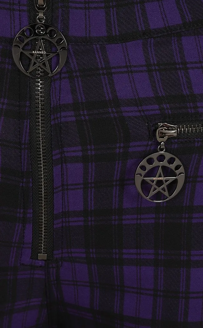 Damien Tartan Jeans | Purple