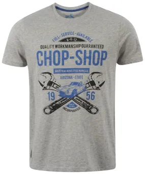 Dissident printed cotton light grey t-shirt