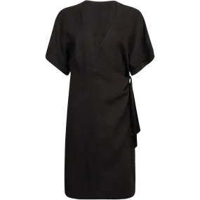 Esi Wrap Dress - Black