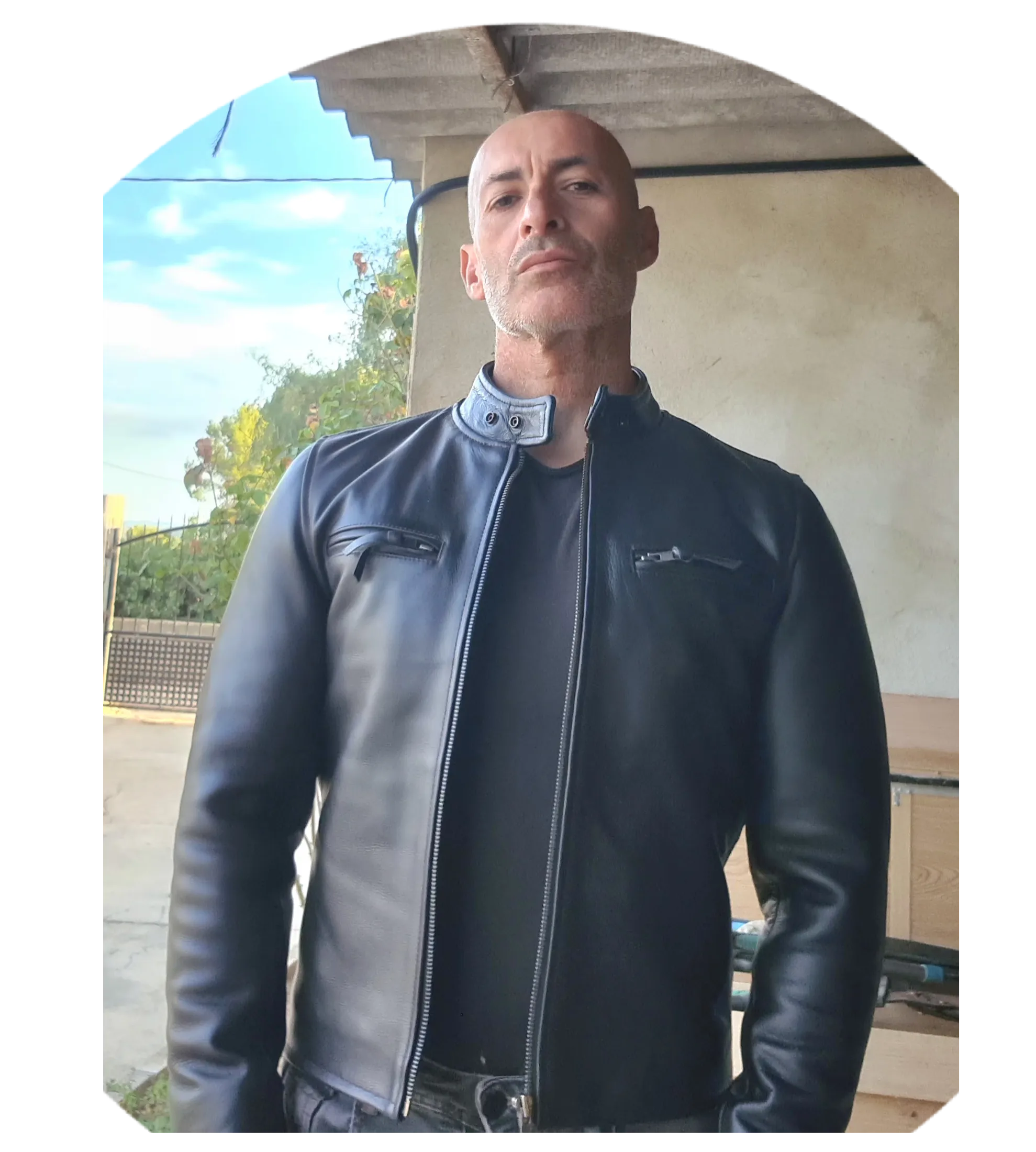 Fivestar Leather Men's Custom Vintage Cafe Racer Black Horsehide Road Master Jacket