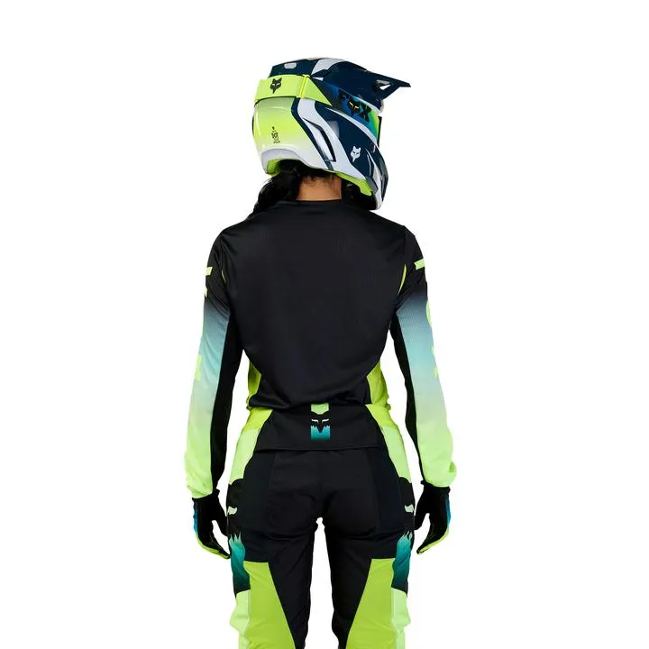 Fox MX24 Womens 180 Flora Jersey Black Yellow