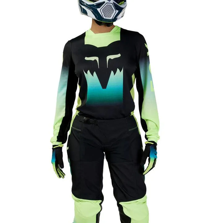 Fox MX24 Womens 180 Flora Jersey Black Yellow