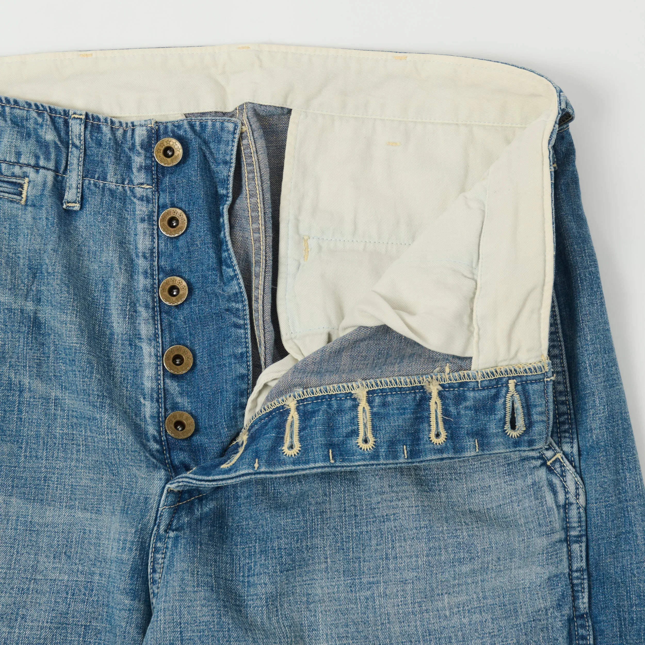 Full Count 1201HW-24A 10.5oz Denim Trouser - Heavy Wash
